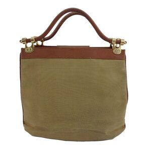 GUCCI Handbag Brown x beige Women Authentic secondhand
